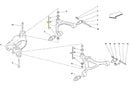 Ferrari 360 430 599 612 2X Upper Ball Joint KIT (Including Glue) Ferrari