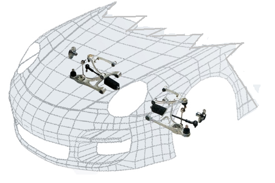 PORSCHE 911 SC, 930 (69-86) Branch Vine / Spring Plate 915 Transmission SET (Right + Left) / PR08019P